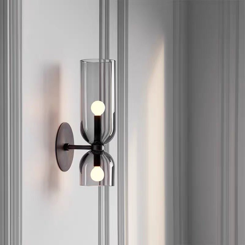 Elegant Double Glass Wall Light – Retro Design for Bedrooms and Living Areas 6
