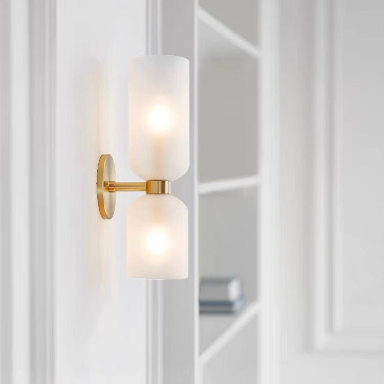 Elegant Double Glass Wall Light – Retro Design for Bedrooms and Living Areas 9