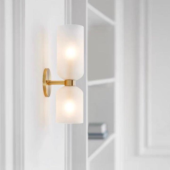 Elegant Double Glass Wall Light – Retro Design for Bedrooms and Living Areas 9