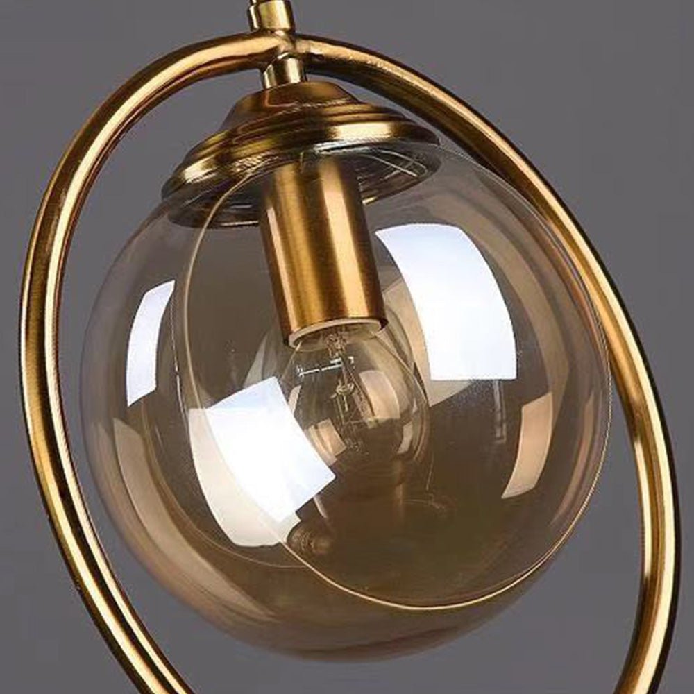 Elegant Glass Pendant Light with Gold Frame Finish – Modern Indoor Lighting 6
