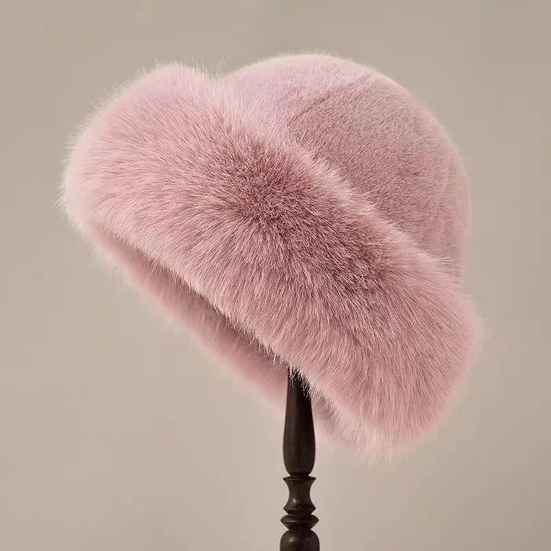 Eleganza Fiorentina Fur Cap (White ) - | Zavonix