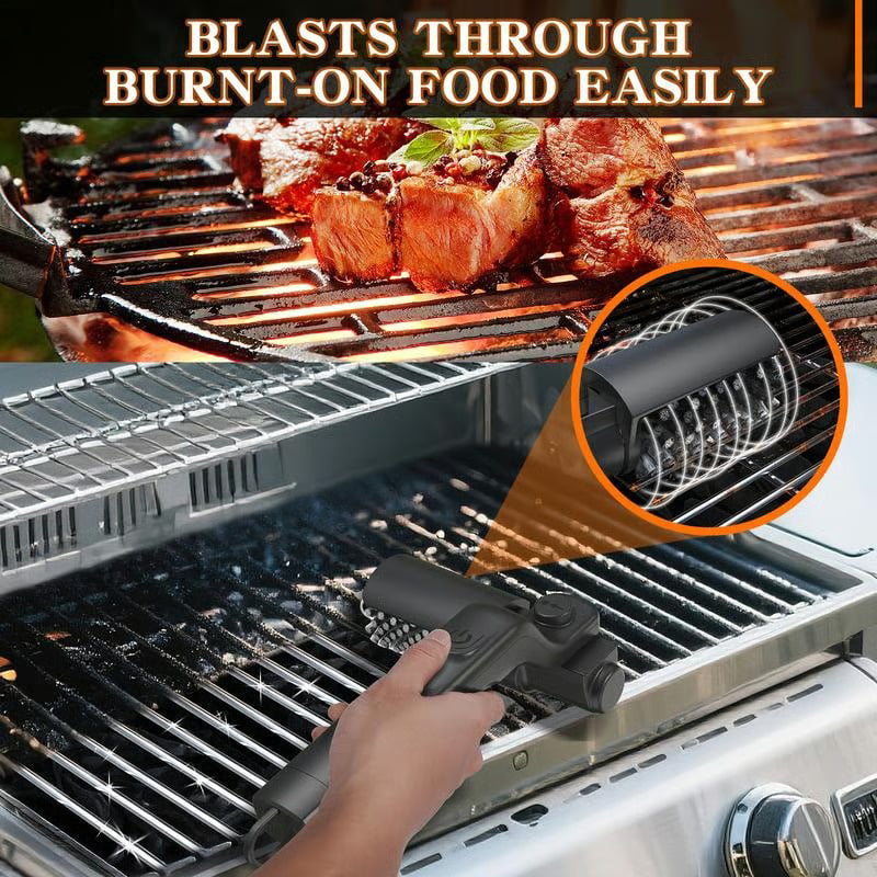 Elektra BBQ Grill Brush | Cordless, Motorized Cleaning Tool