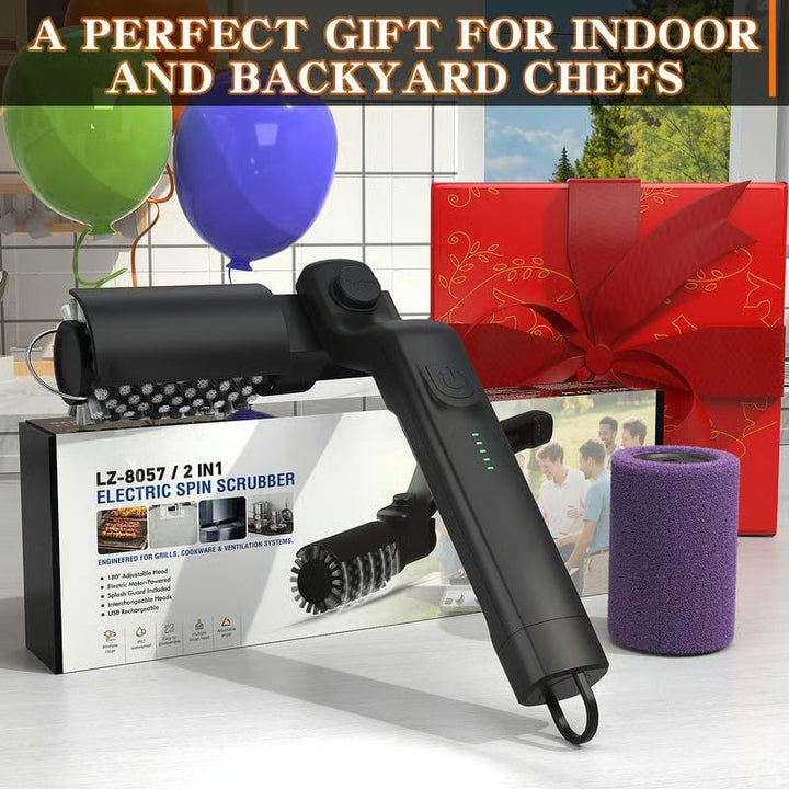 Elektra BBQ Grill Brush | Cordless, Motorized Cleaning Tool