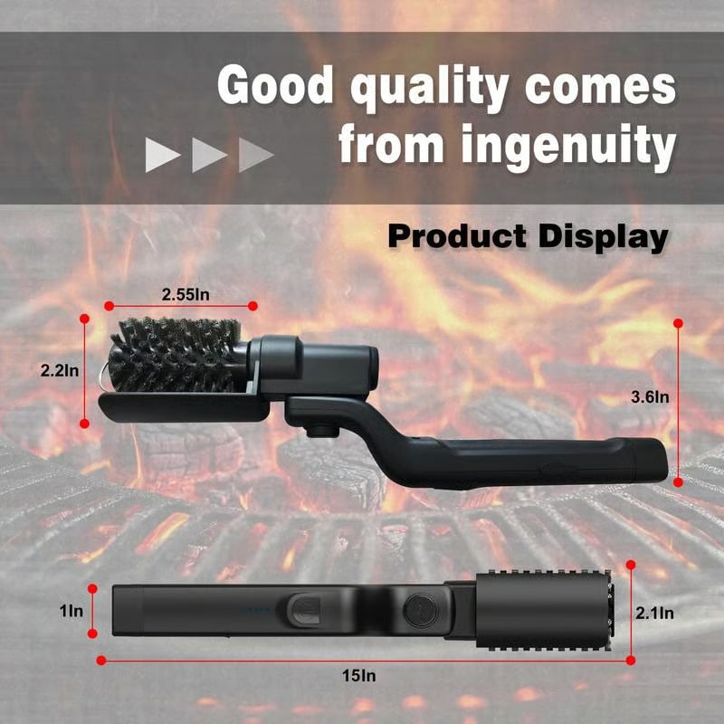 Elektra BBQ Grill Brush | Cordless, Motorized Cleaning Tool