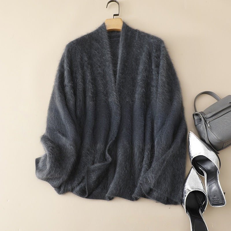 ELENA™ CASHMERE CARDIGAN (Gray XS) - | Zavonix
