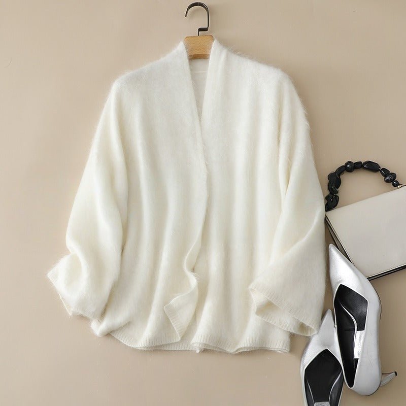 ELENA™ CASHMERE CARDIGAN (White XS) - | Zavonix