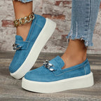 Elena™ Casual Platform Shoes with Elevated Design (Green 36) - | Zavonix