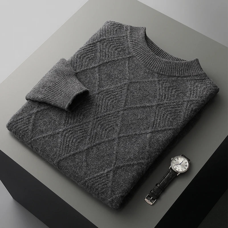 Elenor Cashmere Sweater — Soft, Warm Lightweight Knitwear for Comfort (Dark Grey S) - | Zavonix
