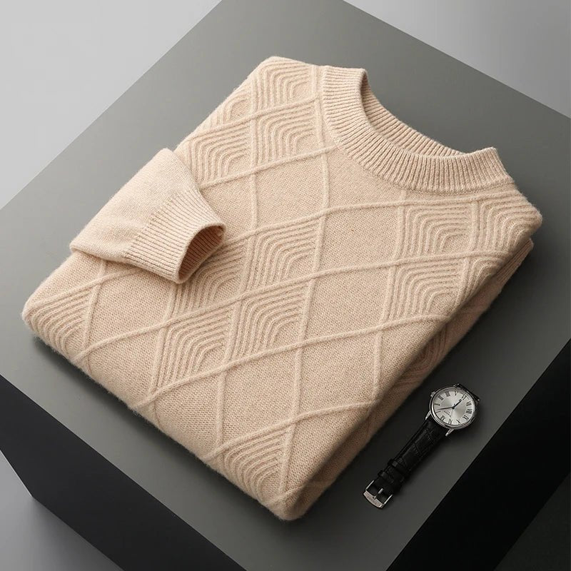 Elenor Cashmere Sweater — Soft, Warm Lightweight Knitwear for Comfort (Beige S) - | Zavonix