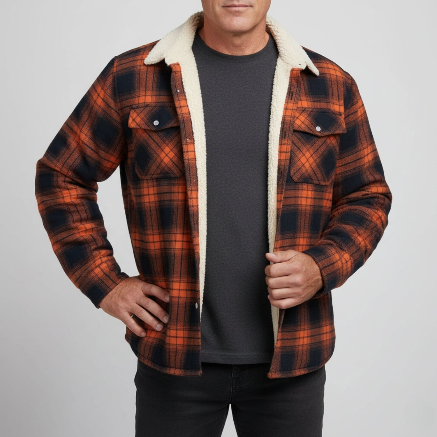 Eli Men's Jacket | Fleece Lined, Classic Plaid Winter Outerwear 1