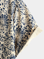 Elara — Men’s Lightweight Viscose - Linen Short Sleeve Shirt (S ) - | Zavonix