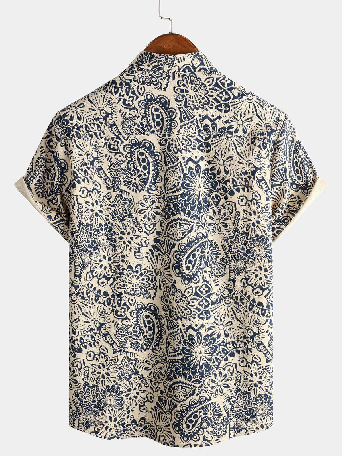 Elara — Men’s Lightweight Viscose - Linen Short Sleeve Shirt (S ) - | Zavonix