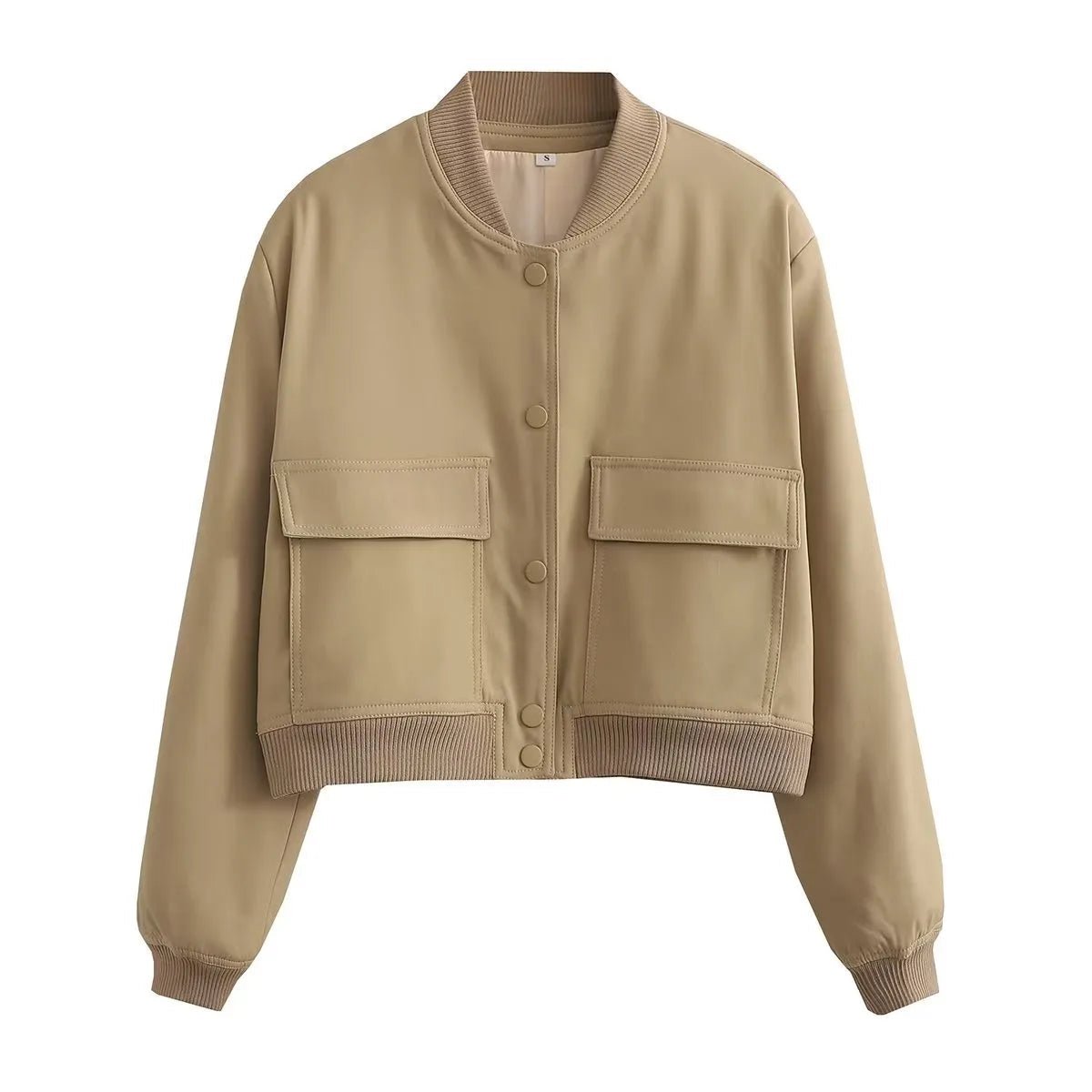 Premium Elite Bomber Jacket (Khaki S) - Jacket | Zavonix