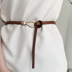 Elite Grip Leather Belt (Brown ) - Women belts | Zavonix