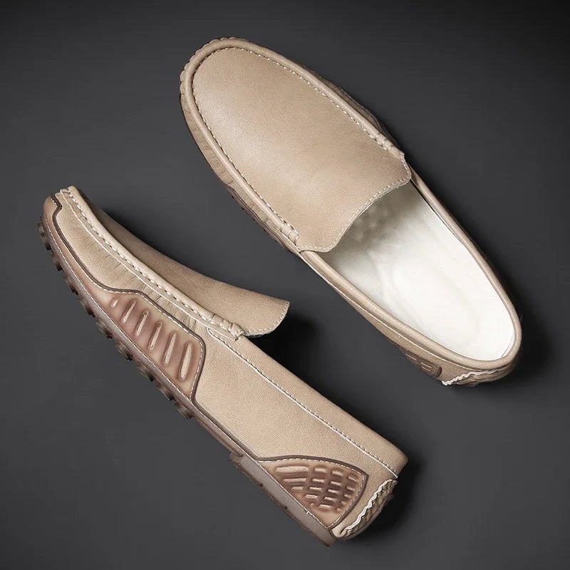 Elite Leather Shoes™ — Unleash All - Day Confidence and Durable Comfort That Never Quits (Beige 14) - Shoes | Zavonix