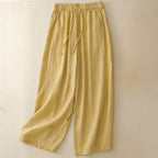 ELLA LINEN PANTS (Navy Blue XS) - | Zavonix