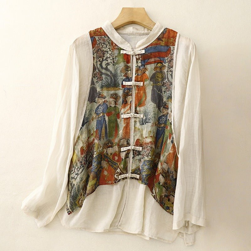 ELLA LINEN SHIRT (XS ) - | Zavonix