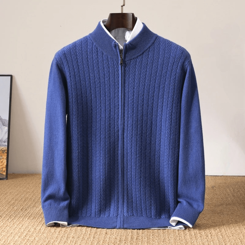 Ellis Cashmere Sweater — Soft Merino Wool Blend with Cozy Warmth (Beige S) - | Zavonix