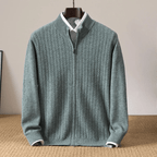 Ellis Cashmere Sweater — Soft Merino Wool Blend with Cozy Warmth (Beige S) - | Zavonix