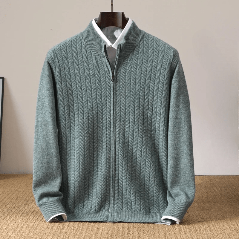 Ellis Cashmere Sweater — Soft Merino Wool Blend with Cozy Warmth (Beige S) - | Zavonix