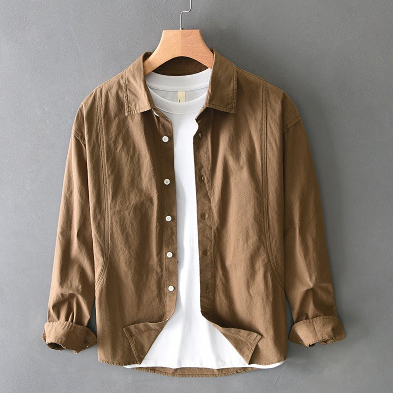 Ellora Linen Jacket — Soft Breathable Sun - Washed Brown Jacket (Brown XS) - | Zavonix