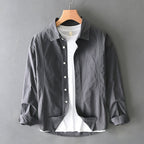 Ellora Linen Jacket — Soft Breathable Sun - Washed Brown Jacket (Gray XS) - | Zavonix