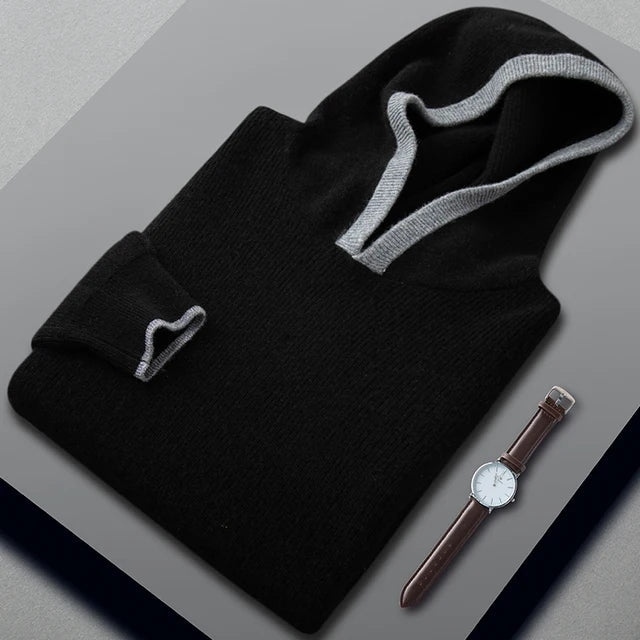 Ellory — Premium Cashmere Hoodie for Ultimate Comfort (Black XS) - | Zavonix