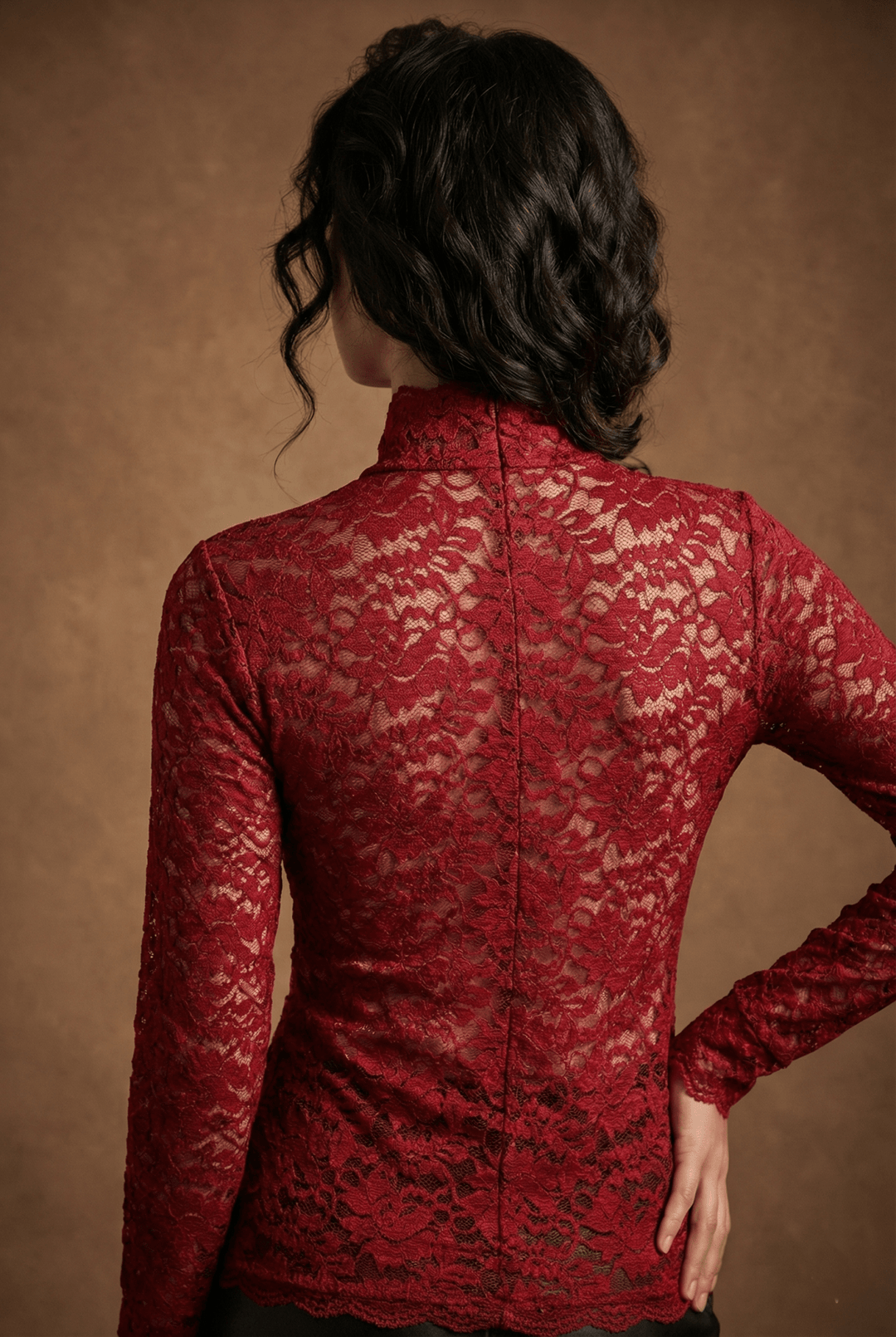 Elodie High-Neck Lace Blouse product image 4