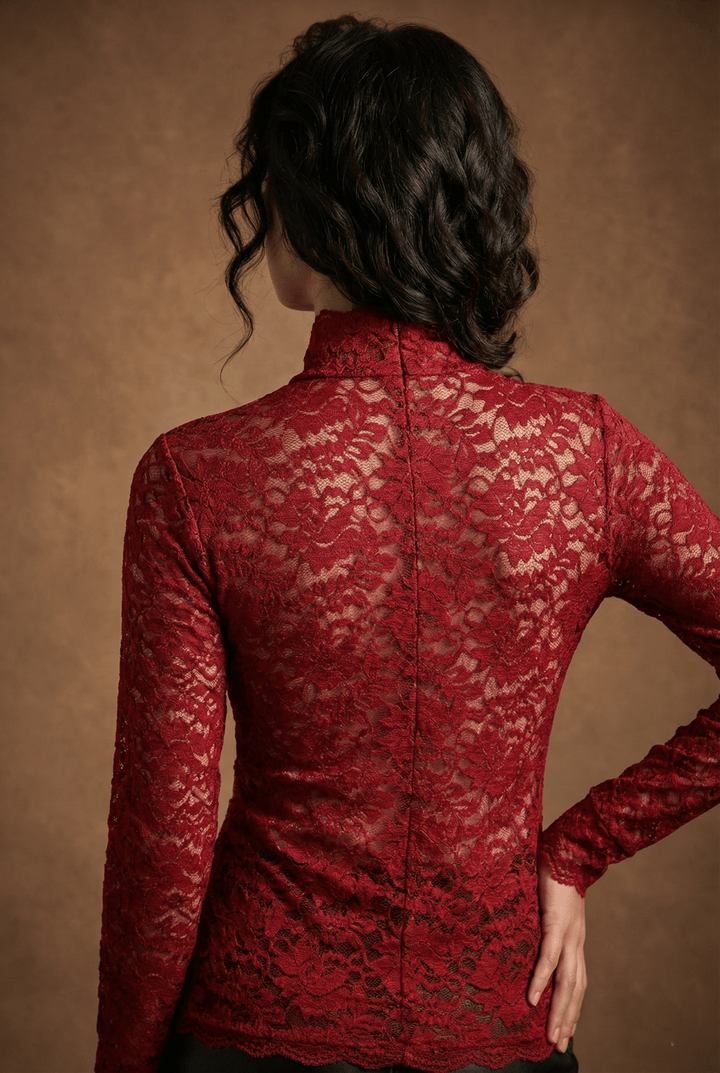 Elodie High-Neck Lace Blouse product image 4