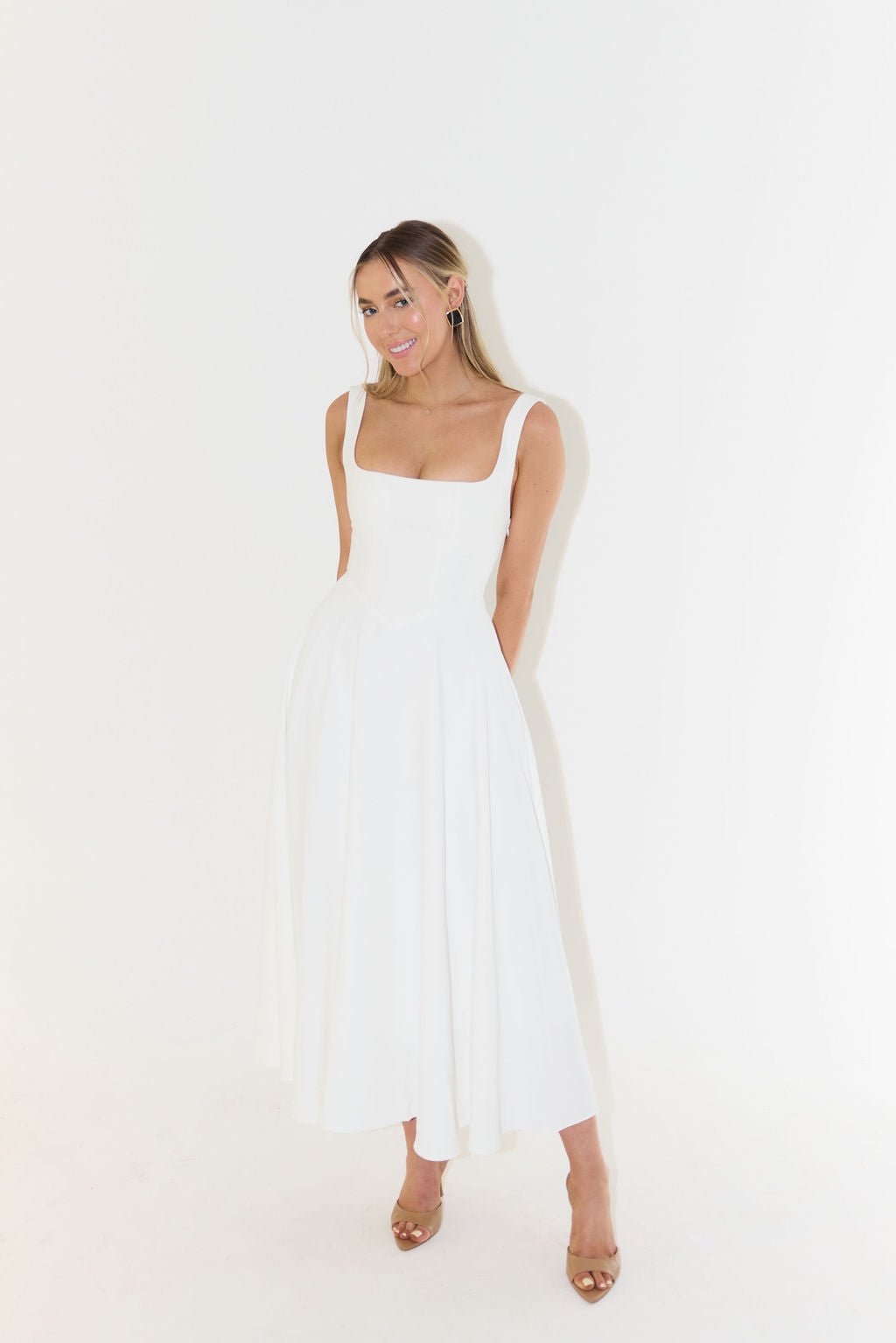 Eloise Square-Neck Midi Dress product image 5