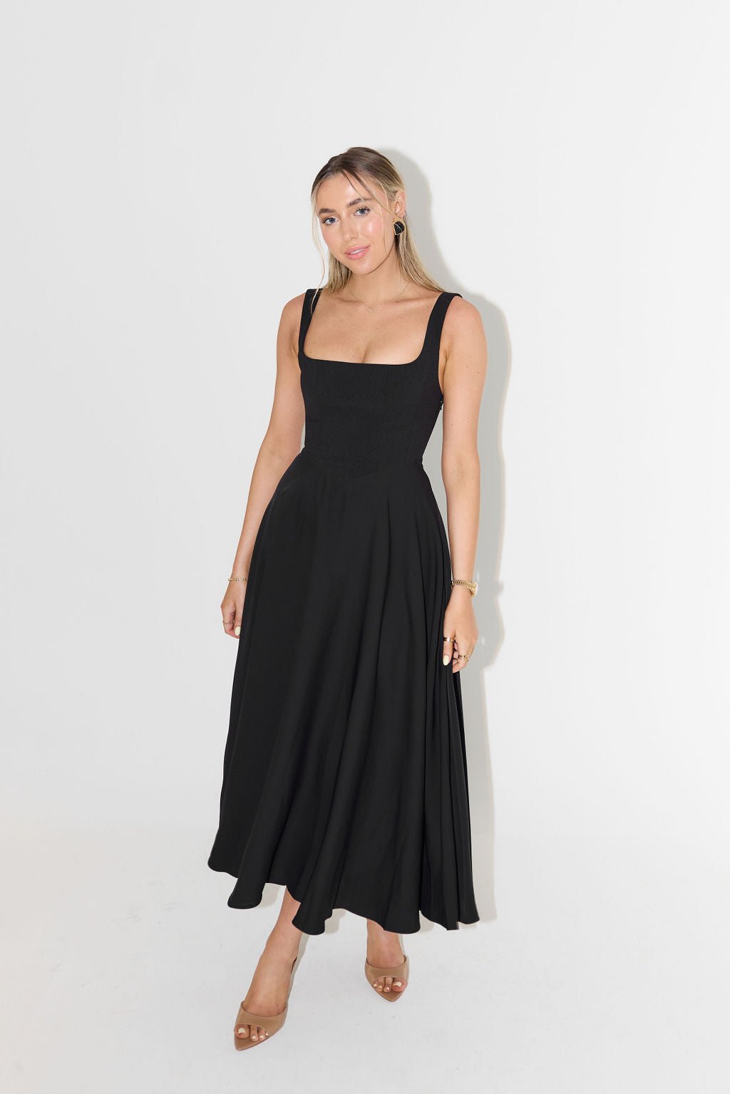 Eloise Square-Neck Midi Dress product image 9