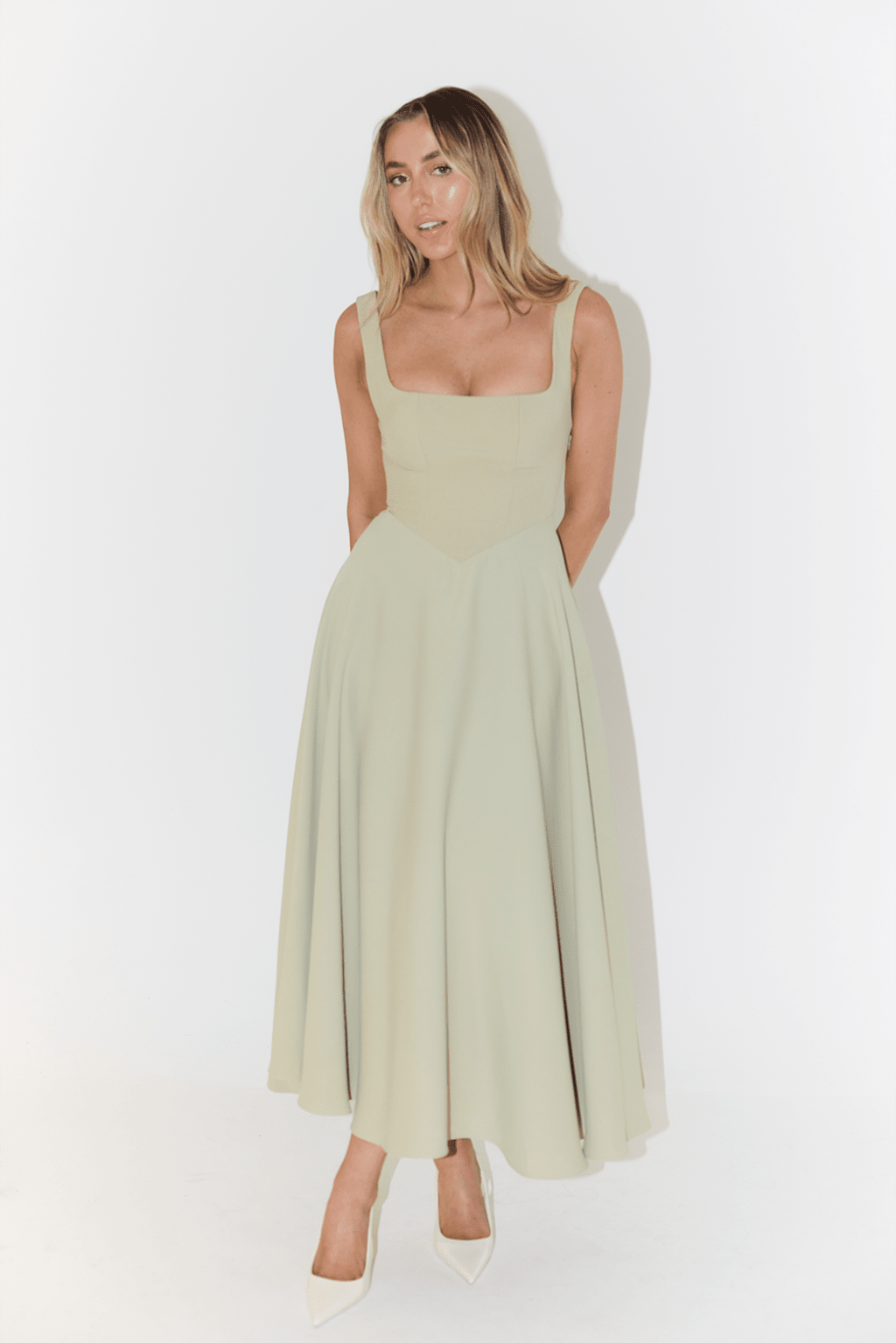 Eloise Square-Neck Midi Dress product image 10
