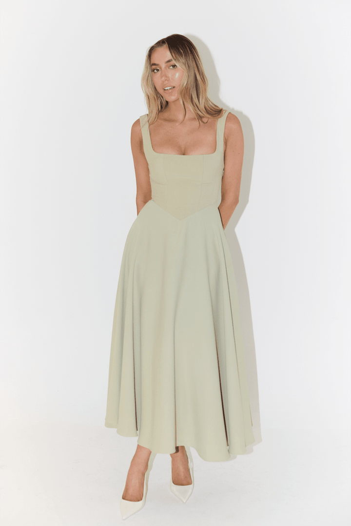 Eloise Square-Neck Midi Dress product image 10