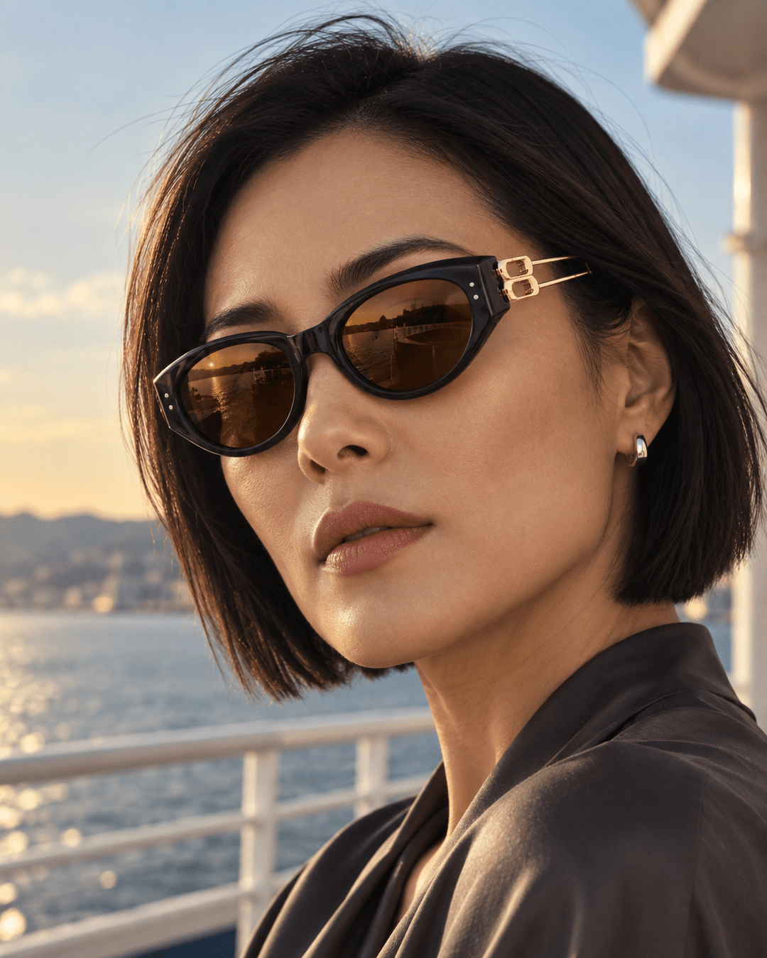 Eloria Cat-Eye Sunglasses Orange image 3