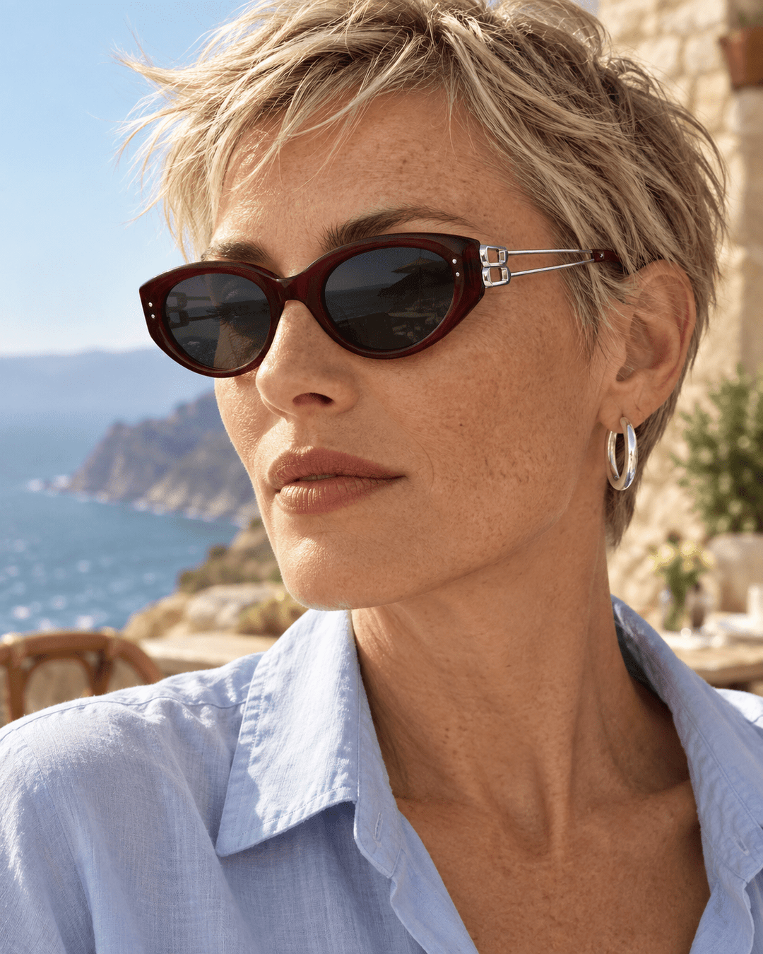 Eloria Cat-Eye Sunglasses Red image 6