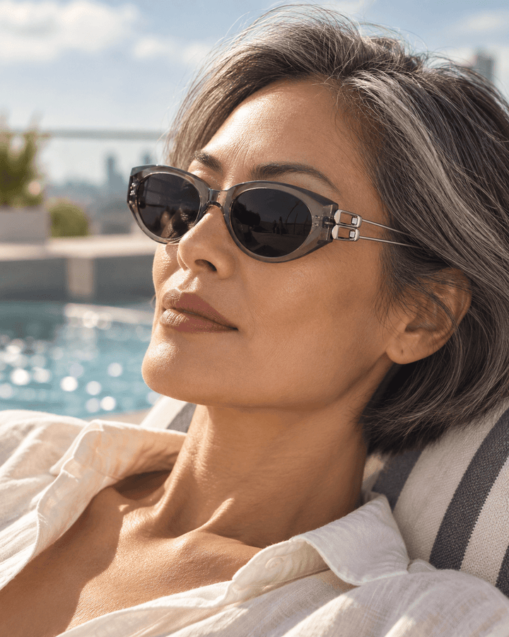 Eloria Cat-Eye Sunglasses Gray image 11