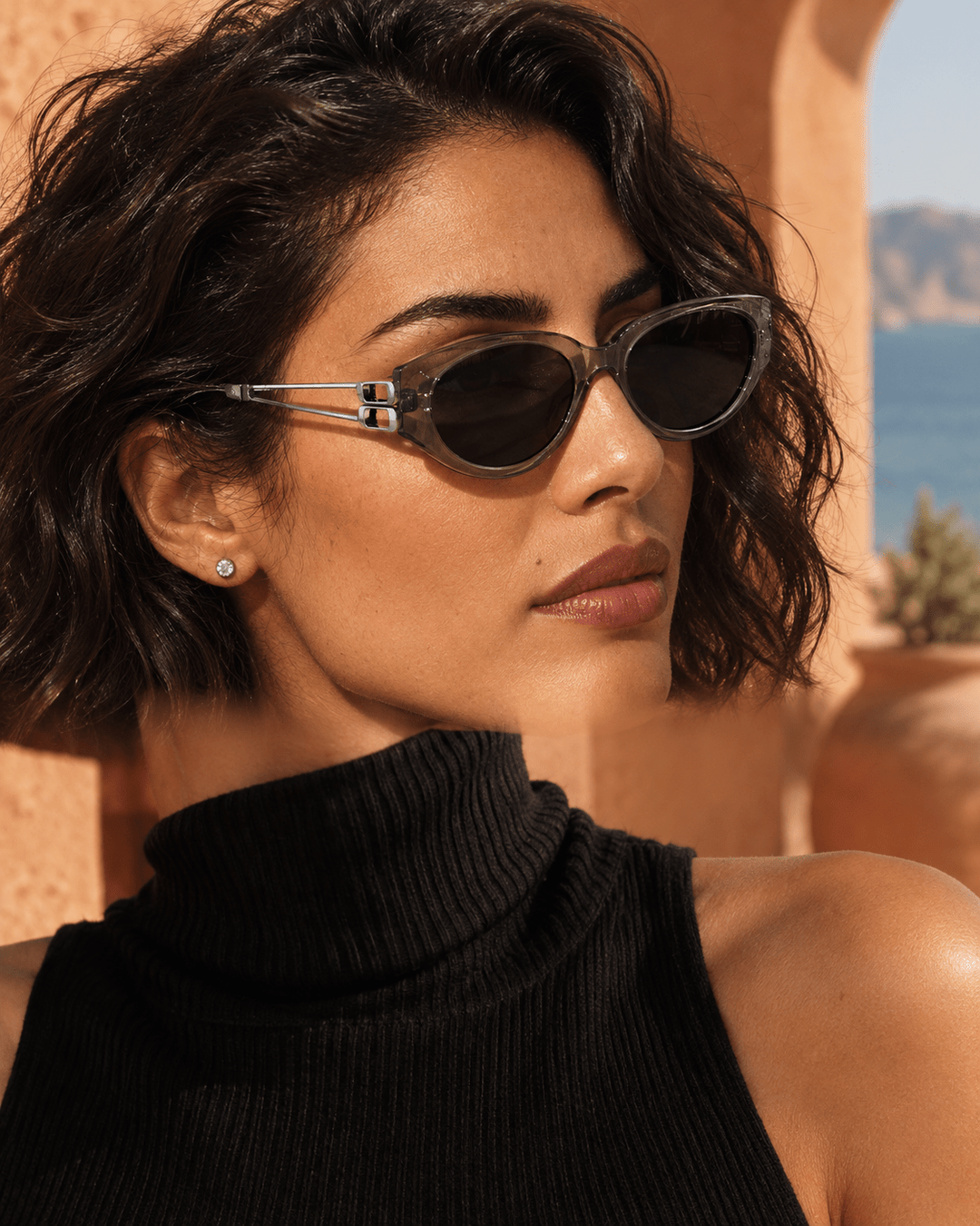 Eloria Cat-Eye Sunglasses Gray image 12