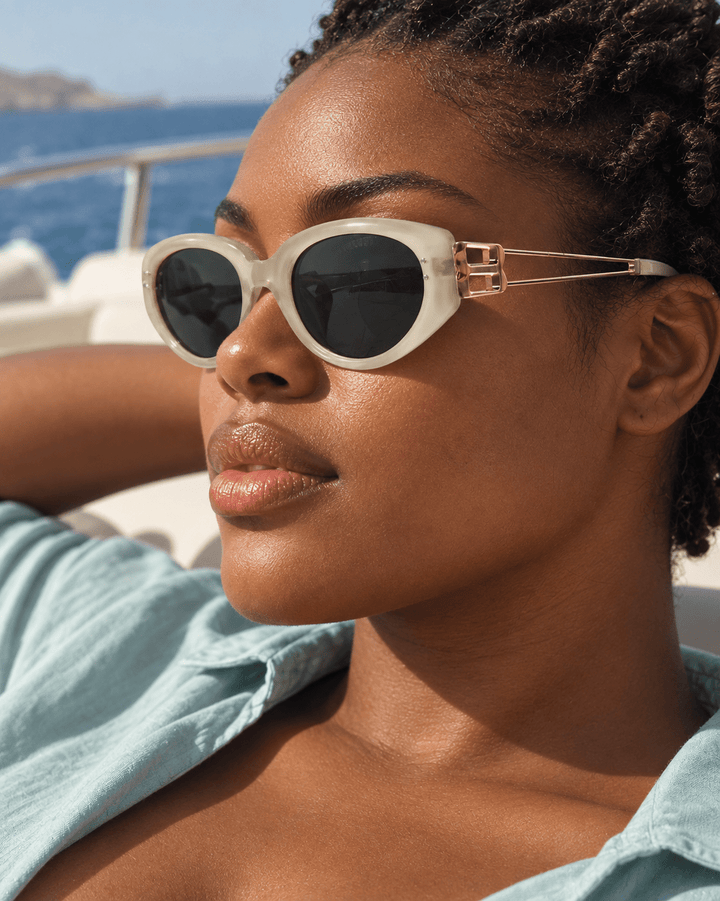 Eloria Cat-Eye Sunglasses Ivory image 14