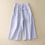 Elowen — Pleated Linen Trousers with Lightweight Comfort (Gray XS) - | Zavonix