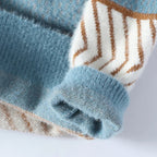 Elowen Sweater — Cozy Knit Pullover with Artistic Pattern (Gray XS) - | Zavonix