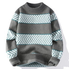 Elowen Sweater — Cozy Knit Pullover with Artistic Pattern (green XS) - | Zavonix