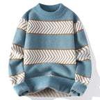 Elowen Sweater — Cozy Knit Pullover with Artistic Pattern (Gray XS) - | Zavonix