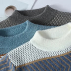 Elowen Sweater — Cozy Knit Pullover with Artistic Pattern (Gray XS) - | Zavonix