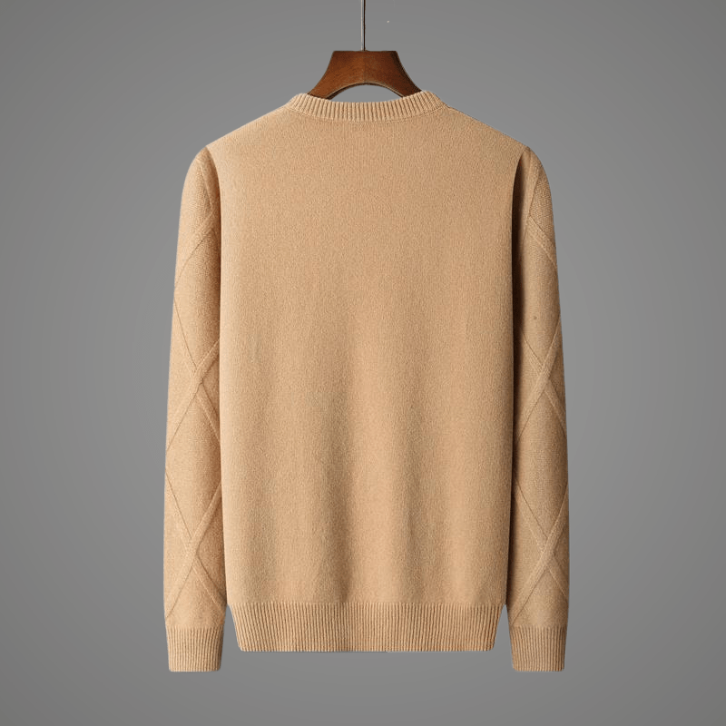 Elsin Merino — Soft Wool Sweater with Tailored Fit and Warmth (Beige S) - | Zavonix