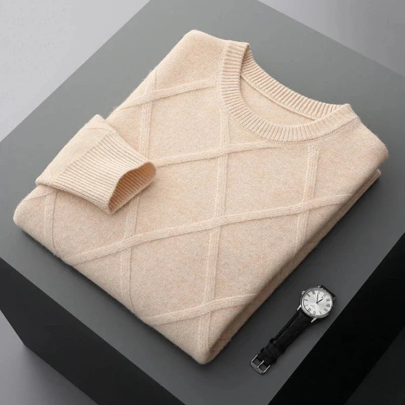 Elsin Merino — Soft Wool Sweater with Tailored Fit and Warmth (Blue S) - | Zavonix