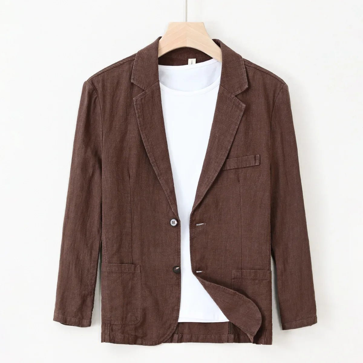Elston Blazer — Lightweight Ramie Cotton Blazer with Tailored Fit (Black XS) - | Zavonix