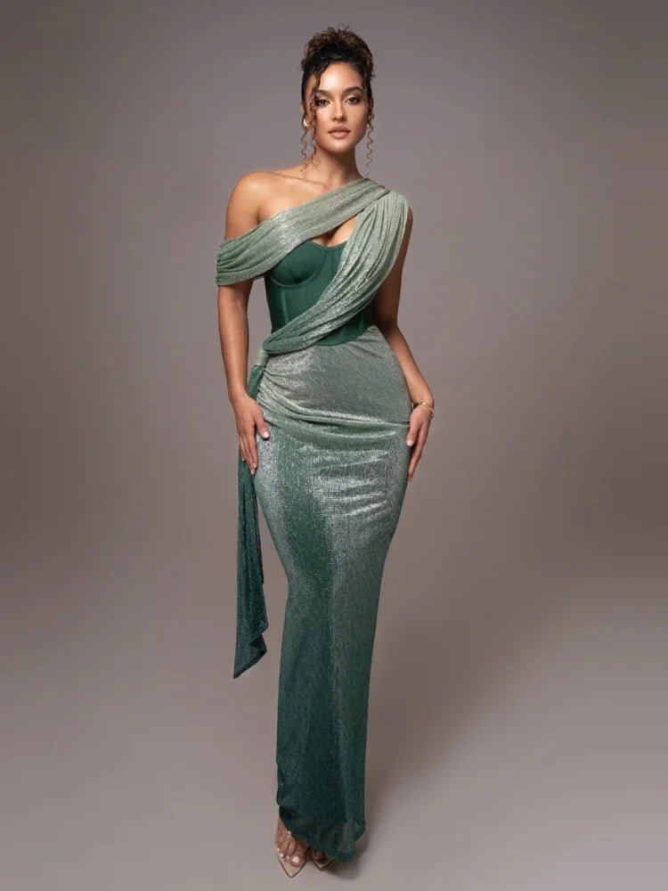 Elysia Draped Maxi Dress product image 4