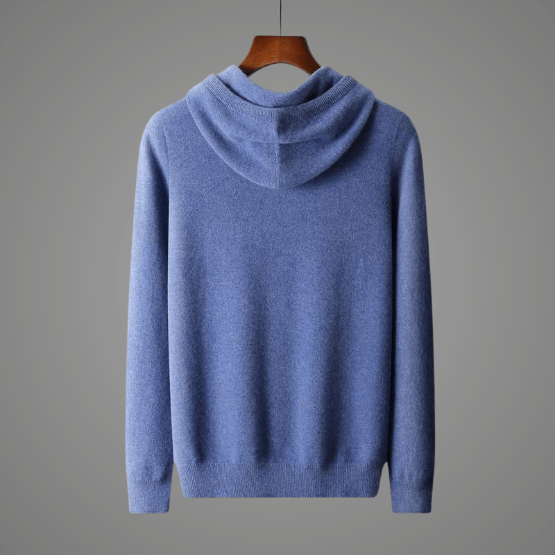 Elara Hoodie — Premium Wool Cashmere Blend Hoodie for Warmth (Blue XS) - | Zavonix