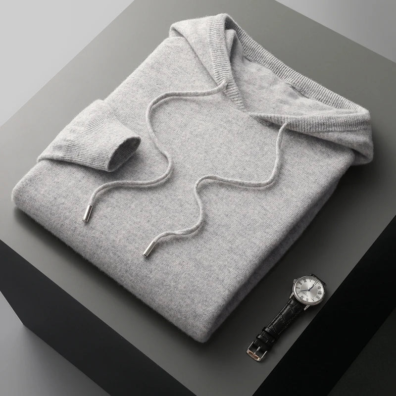 Elara Hoodie — Premium Wool Cashmere Blend Hoodie for Warmth (Light Gray XS) - | Zavonix