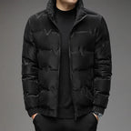 Elysian Men's Puffer Jacket | Lightweight Technical Fabric, Elegant Design 1